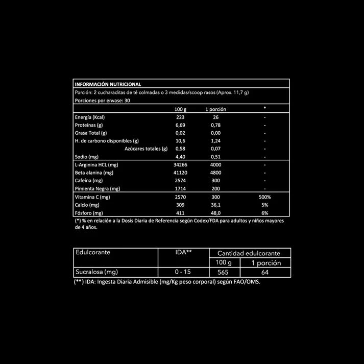 PRE-ENTRENO DYNAMIC 350GR 30 SERVICIOS - RH45
