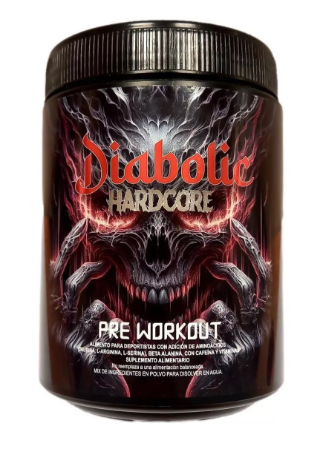 Pre Entreno Diabolic , Polvo Frasco 490g.