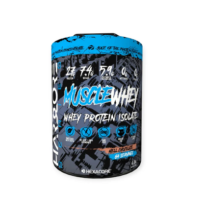 PROTEINA MUSCLE WHEY 4.8LB 64 SERVICIOS - HEXACORE