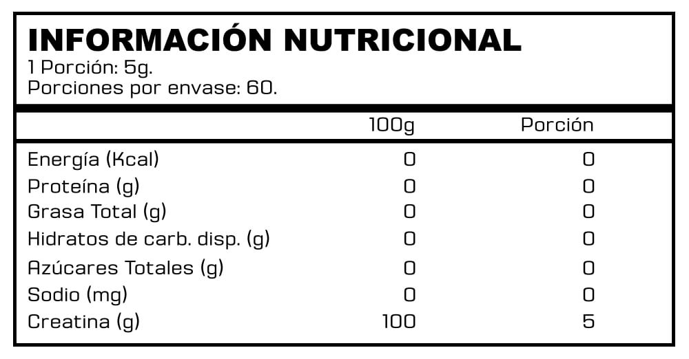 Creatina Monohidrato 60 Servicios - Binahfit