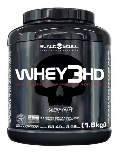 Proteina Whey 3HD 1.8 KILOS  45 Servicio Calavera Negra