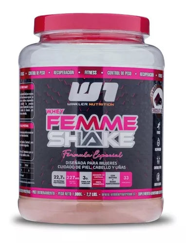 Proteina Whey Femme Shake 2,2 Libras 30 Servicios -Winkler Nutrition
