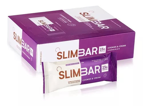 Caja 12 Barras de proteina Slimbar 60 GRAMOS C/U