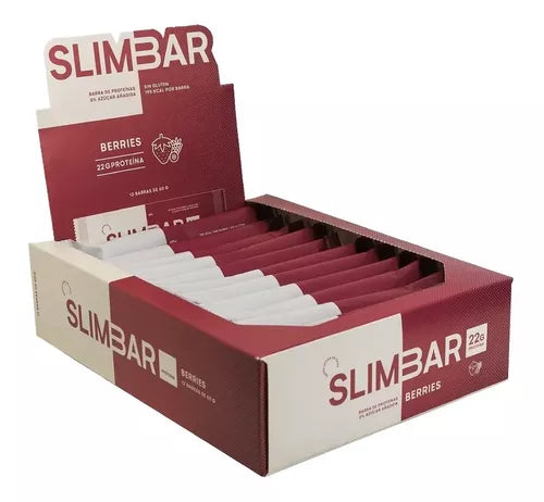 Caja 12 Barras de proteina Slimbar 60 GRAMOS C/U