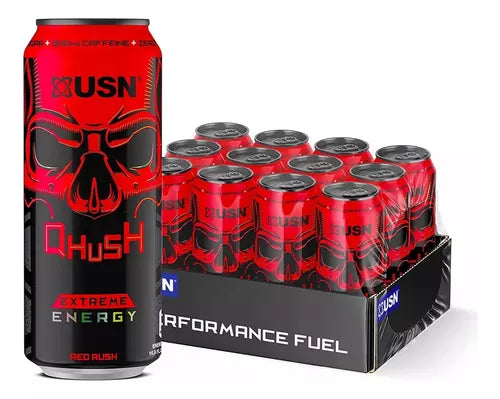 Pack 6 Energeticas Usn Qhush 473ML