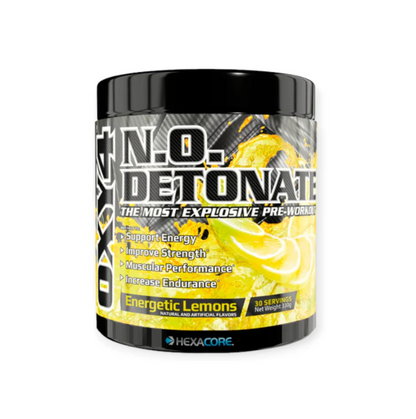 PRE- ENTRENO OXY 4 N.O DETONATE 330GR - HEXACORE