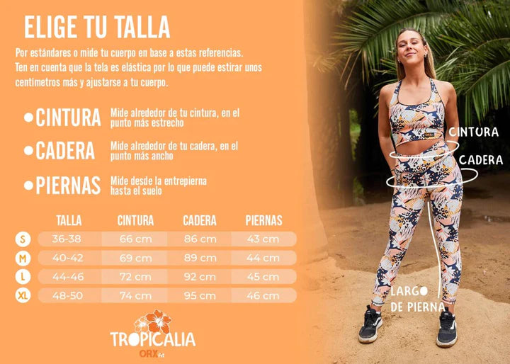 Calza Biker ORX Tropicalia Bora Bora