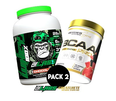 Pack 2  Proteina Whey  Dr Labs  - BCAA Greathlete