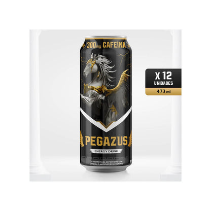 Pack 12 Bebida Energética Pegazus 300cc Cafeina