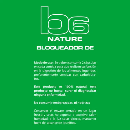 B6 Nature – Bloqueador de Carbohidratos - Greatlhete