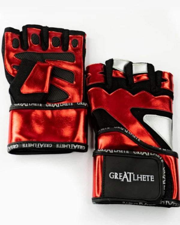 Guantes Cuero Metalizado