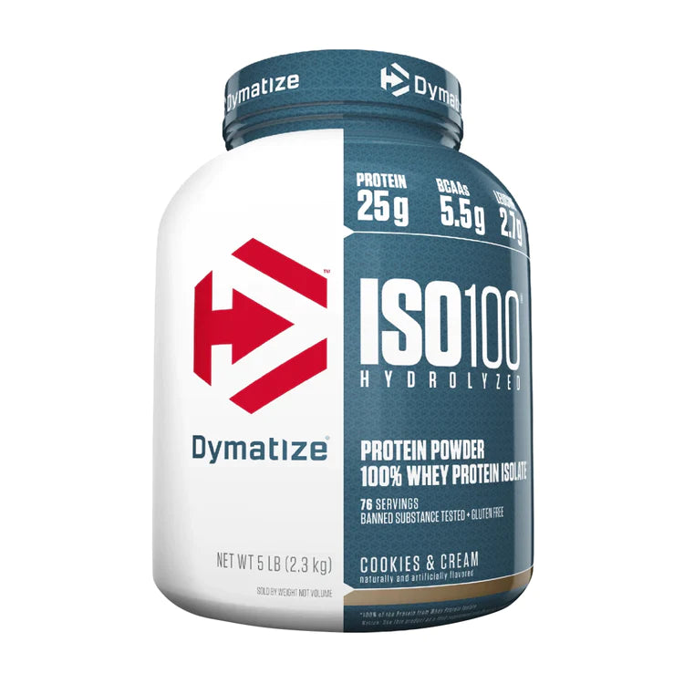 ISO 100  Proteina Hidrolizada 76 Servicios Dymatize 5 LB