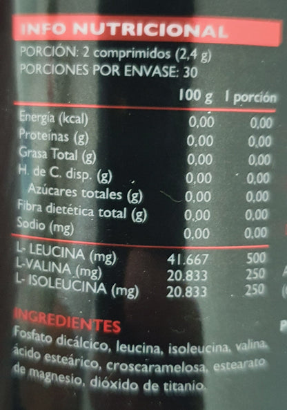 BCAA 1000 My Nutrition - 60 comprimidos