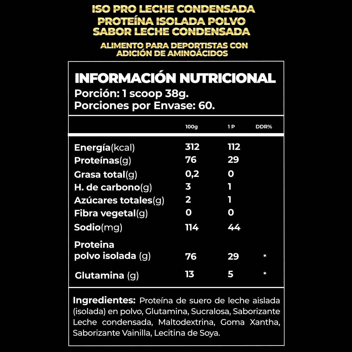 Proteina ISOPRO | Linea Series 60 Serv